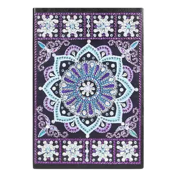 

Colorful DIY Diamond Painting 50 Pages Students A5 Sketchbook Notebook Drawing Book Diamond Cross Stitch Craft Gift Dropshipping