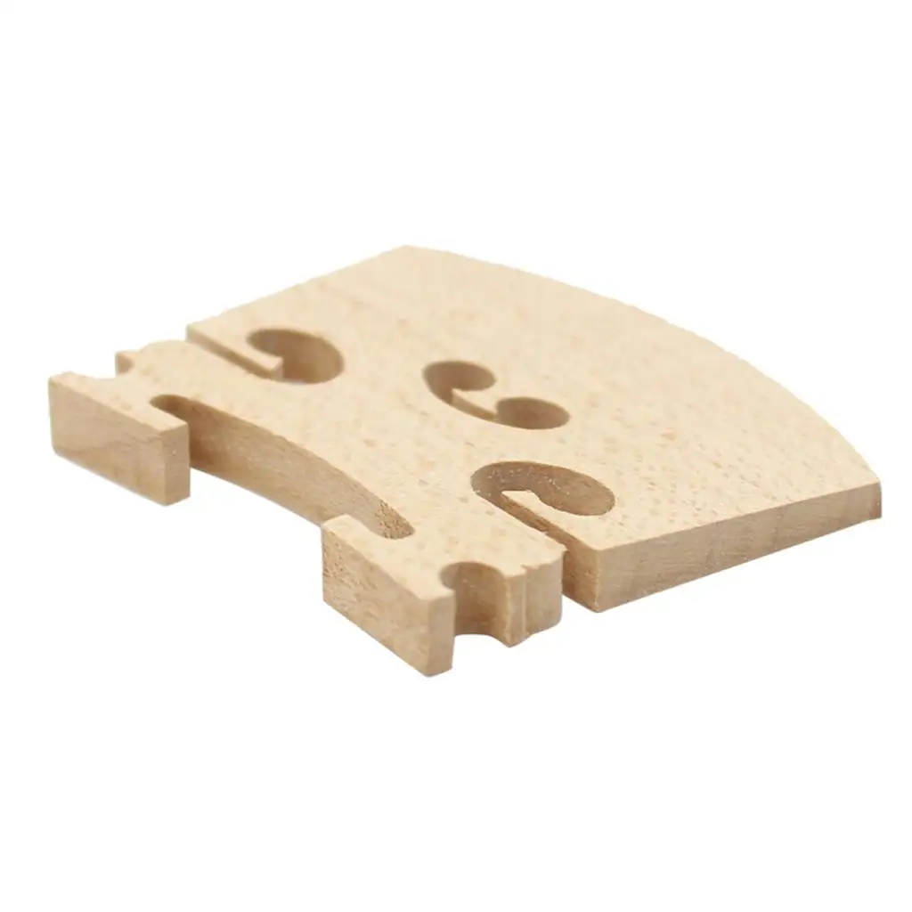 5 Pieces Violin Bridge 4/4 Size for Acoustic Violin Replacement Maple Wood