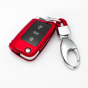 

For Volkswagen for VW TIGUAN Golf 7 for Skoda Octavia Car Shell Key Protection Accessorise 2019 New Soft TPU car key case cover