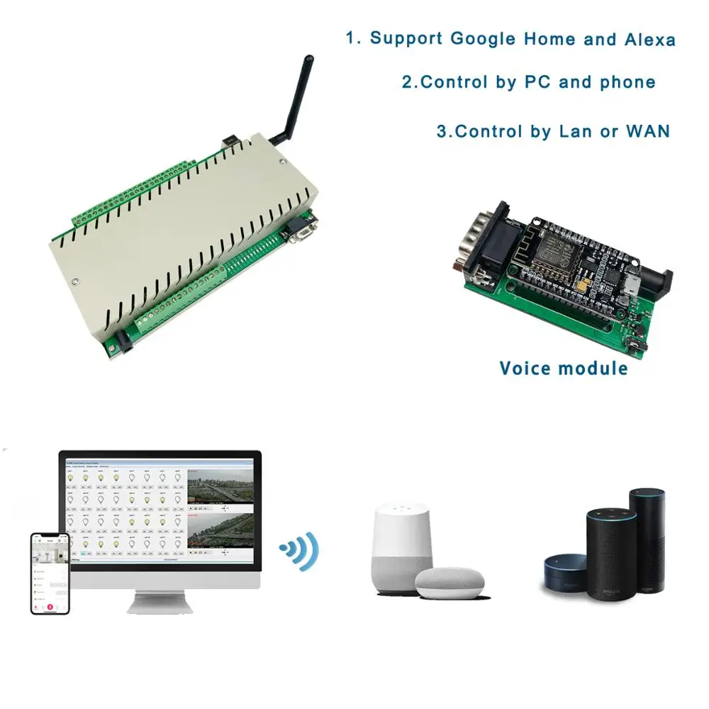 Kincony 16 каналов реле дистанционного синхронизации wifi управление переключатели датчик сигнализации связь google управление