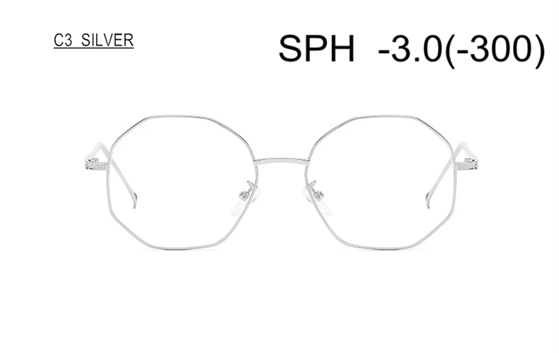 C3 (-3.0) SUMONDY очки для близорукости диоптрия-0,5-1-1,5-2-2,5-3-3,5-4 для женщин и мужчин очки для близорукости по рецепту UF73 - Цвет оправы: C3 (-3.0)