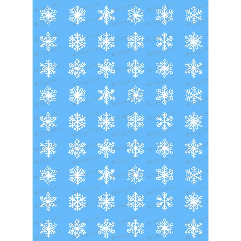 Snowflake Sugar Stamps 2