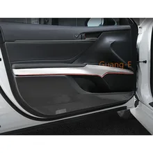 Для Toyota New Camry XV70 автомобильный Стайлинг крышка детектор из нержавеющей стали внутренняя дверная Чаша отделка полосы 4 шт