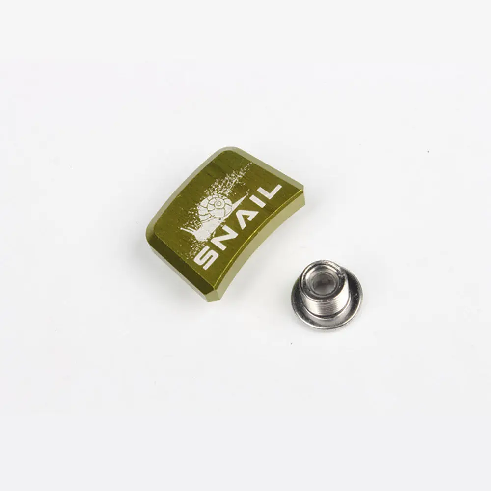Green-1pcs Винты для велосипедных звездочек SNAIL MTB, 7075, алюминиевый сплав, одиночные болты для шоссейных горных велосипедов, винты для дисков, для ШАТУНОВ - Цвет: Green-1pcs
