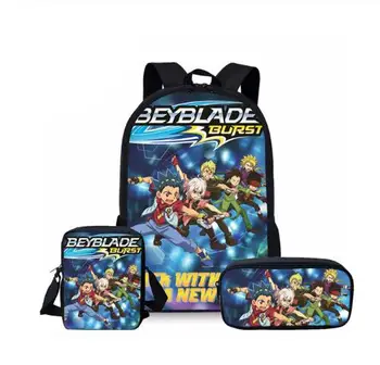 

Fashion School Bags Anime Beyblade Burst Evolution School Bookbags Bagpack for Teenagers Girls Boys Laptop Backpacks