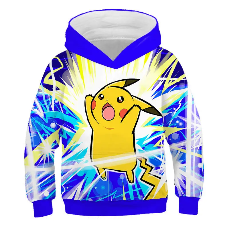 

Harajuku Kids Anime Pokemon Detective Pikachu 3D Printed Hoodies Children Fashion Casual Sweatshirt Boys Girls Pullover