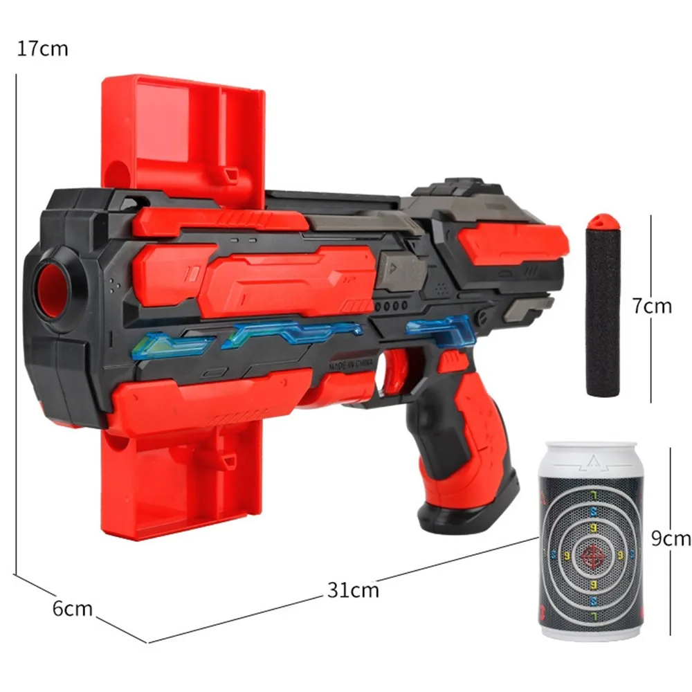 Новое поступление картридж ручной мягкий пулевидный пистолет костюм для Nerf пули игрушечный пистолет Дротика бластерный игрушечный пистолет с 6 пулями - Цвет: Kids Toy Gun