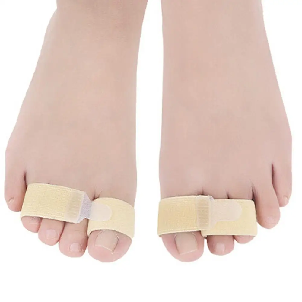 

Fabric Toe Finger Straightener Hammer Toe Hallux Valgus Corrector Bandage Toe Separator Splint Pack Foot Stretcher Care Tool