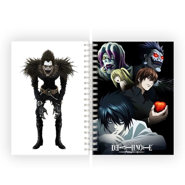 Panshed nota de morte de duas finalidades desktop DEATH NOTE relógio de  parede relógio minimalista anime ornamentos presente (A7) : :  Moda