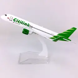 16 см индонезийский авиационный самолет 1/400 Airbus A320-200 Модель шасси с базовым сплавом самолет коллекционный дисплей подарок