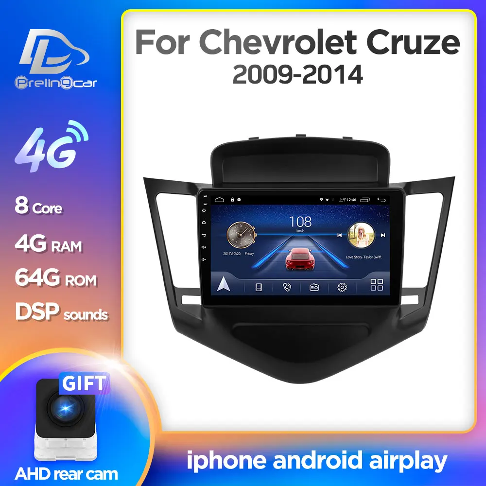 

Android 9.0 4G Lte Car multimedia navigation GPS DVD player For Chevrolet Cruze 2015 2016 2017 years IPS screen Radio