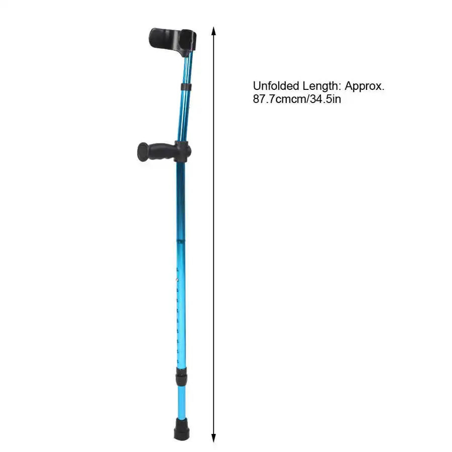 Collapsible Telescopic Folding Cane Adjustable Underarm Walking Stick Aluminum Alloy Crutch for Elderly Disabled walking cane underarm crutches