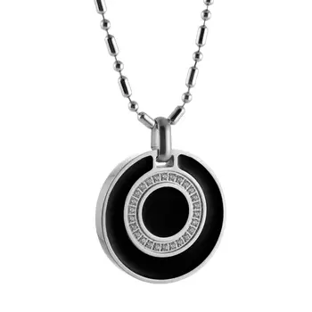 

The latest and cheapest! 3000CCLSW crystal pendant quantum energy ion health care jewelry lava stone charm round pendant