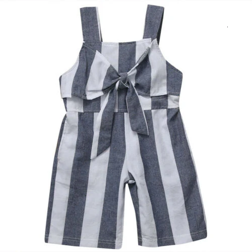 Cute Newborn Kids Baby Boys Girls Romper Stroped Romper Jumpsuit Outfits Clothes Set 3-7 Years