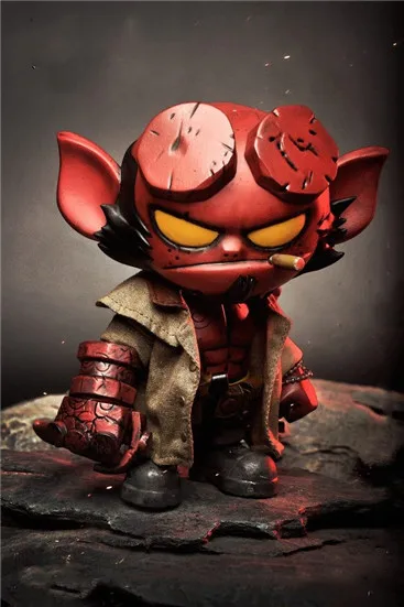 

Hellboy Figure Q Version Hellboy Figures Hell Boy PVC Hot Movie Hellboy Action Figure Collectible Model Toy