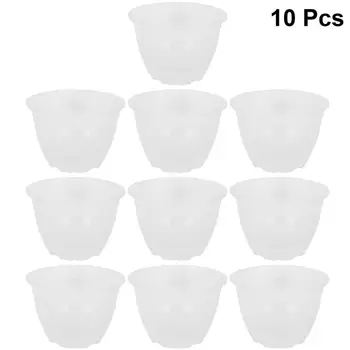 

10PCS Scindapsus Aureus Water Storage Pot Flower Basin Outer Pot Automatic Water Absorption Pot Transparent Flowerpot Outer Pot