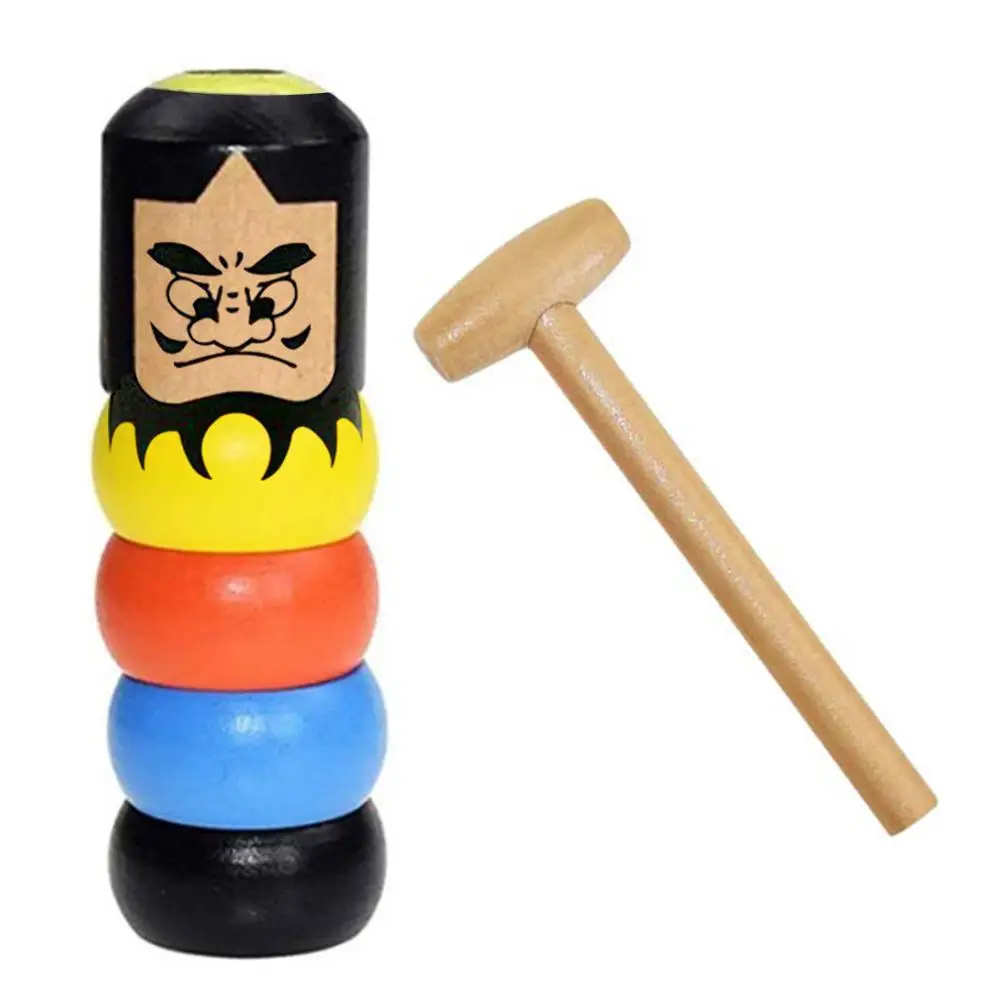 

Fun Reduce stress Toy Immortal Daruma Unbreakable Wooden Man Magic Toy Magic Tricks Close Up Stage Magic Props Comedy Mentalism