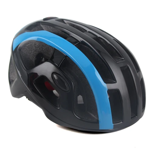 Сверхлегкий шлем для шоссейного велосипеда, мужской, женский, для гонок, otcal, для велоспорта, mtb, шлем для гонок, день, пробный, велосипедные шлемы, capacete ciclismo - Цвет: black blue stripe