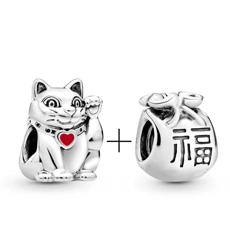 BAOPON, 2 шт./лот, особая Красная любовь, сердце, Корона Очаровательная подвеска из бусин, подходит для оригинальных браслетов Pandora, Женские Ювелирные изделия, сделай сам - Цвет: AD25