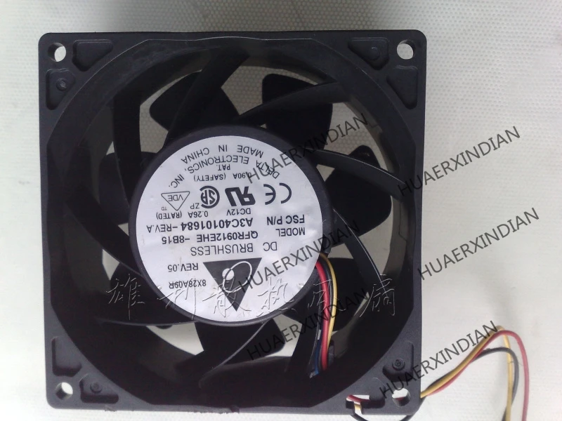 

Original NEW QFR0912EHE 12V 0.26A 9CM 9038 4wire Motor protection cooling Fan high quality