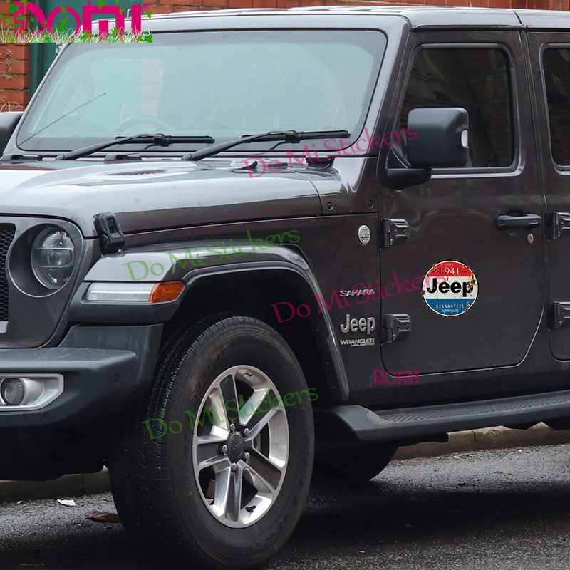 Aged Looking 1941 Jeep Decal Motocross Racing Laptop Helmet Trunk Wall Vinyl High Quality Car Sticker Die-Cut Waterproof PVC