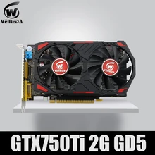 Veineda видео карта GPU GTX750Ti 2 ГБ GDDR5 Видеокарты instantkill R7 350, HD6850 для NVIDIA GeForce игры