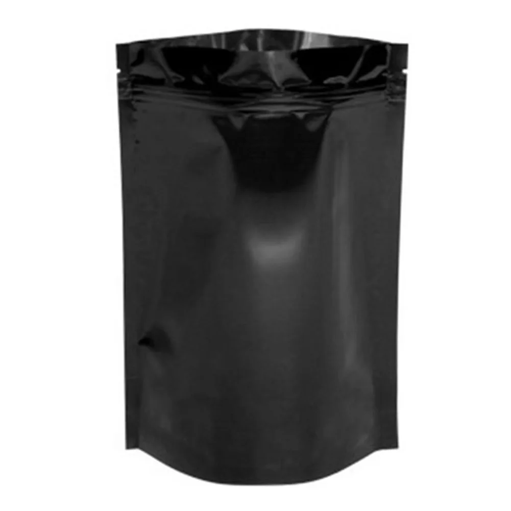 100 шт 7x10 см Алюминиевая фольга водонепроницаемый герметичный Ziplock уплотнения упаковочные сумки