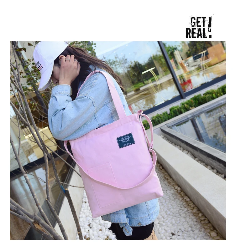 Корейский стиль двойного назначения-простая художественная и художественная универсальная парусиновая женская сумка на одно плечо Повседневная Студенческая сумка