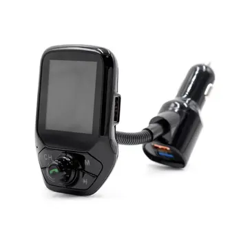 

T43 Car Multifunctional Color Screen Wireless Car Charger Mp3 Player 90 Degree Rotation Design Dual Usb Charger 1 Pcs