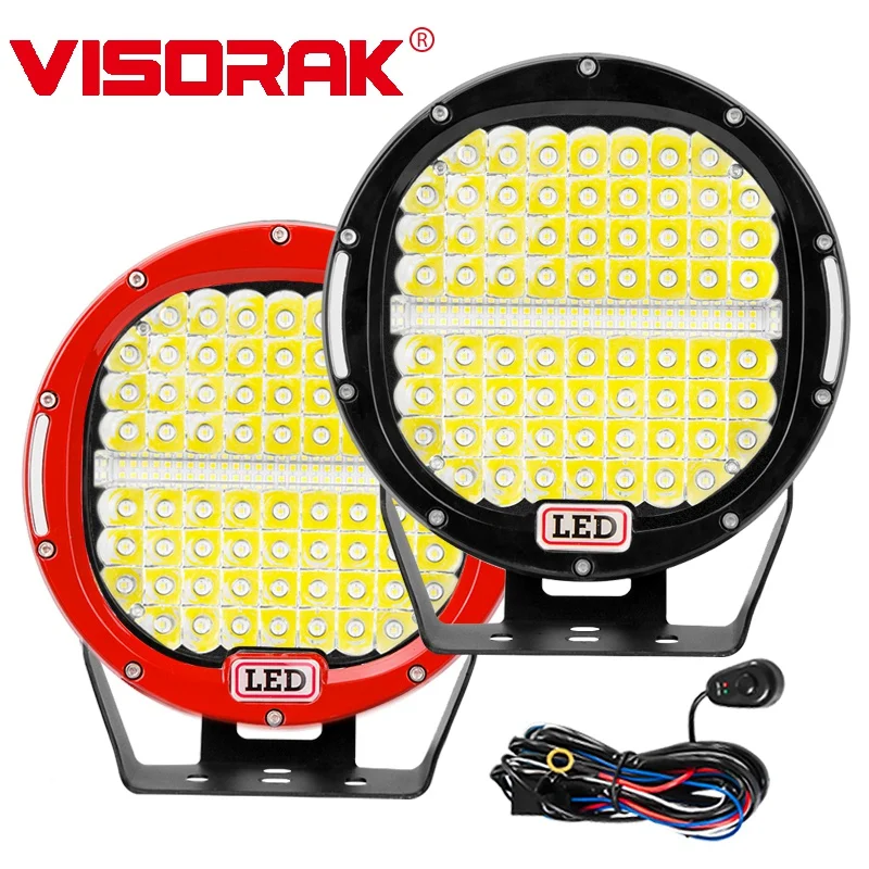 

VISORAK New Super Bright 9Inch 378W Offroad LED Work Light Bar For 4WD 4x4 Off Road Car SUV ATV LED Head Light Car LED Headlight