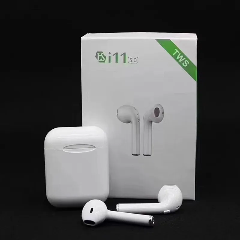 

i11 TWS Bluetooth 5.0 Wireless Earphones Earpieces mini Earbuds for iPhone X 6 7 8 Samsung S6 S7 S8 Huawei PK i7s i8 i9s
