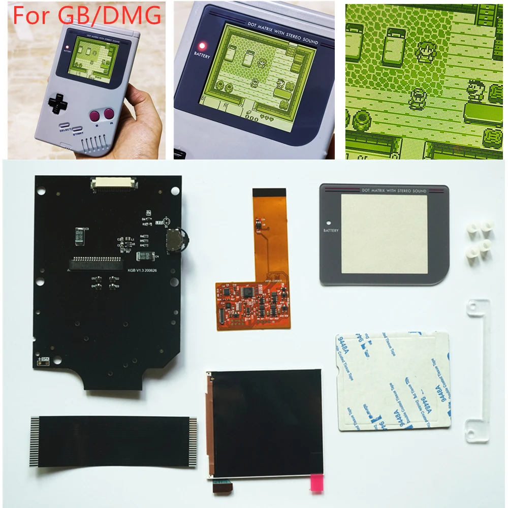 

Backlight LCD Kits for Nintend GB lcd screen DMG GB RETRO PIXEL IPS LCD KIT For gameboy 36 color brightness adjustment
