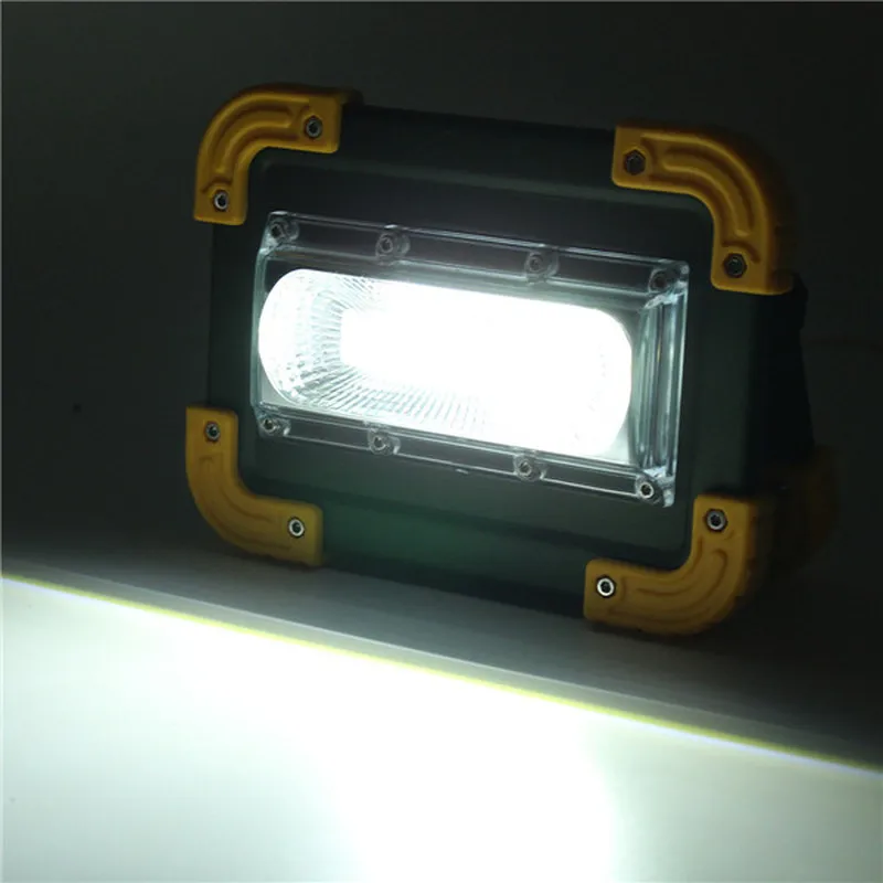 30W Portable USB LED Camping Light Rechargeable COB LED Flood Light Outdoor Work Spot Light Fishing Hiking Dropshipping