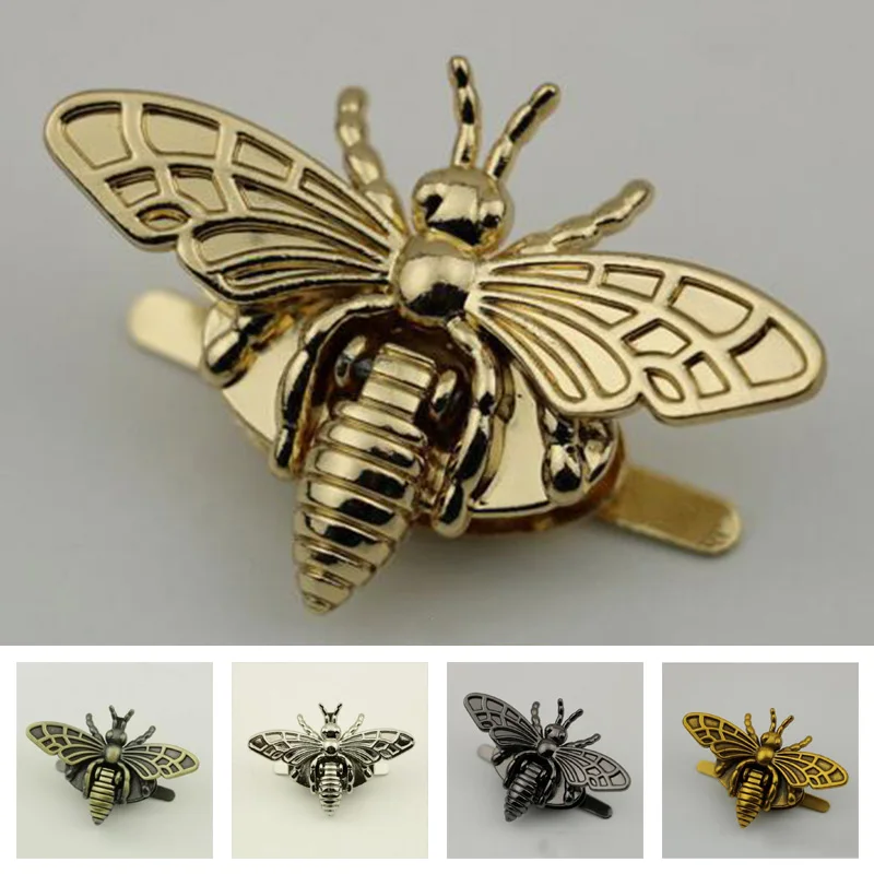 

Retro Fashion Metal Bee-shape Clasp Turn Lock Hardware For DIY Handbag Bag Purse Home Garden Supplies Decoration