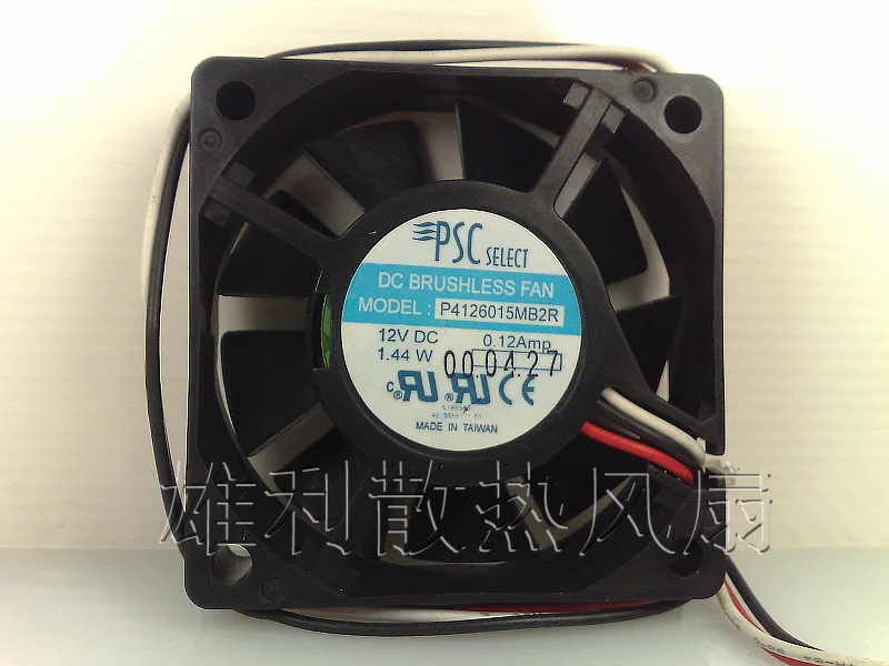 1PCS NEW P4126015MB2R 12V 0.12A 1.44W 6CM 6015 3wire Motor protection cooling fan Original | Обустройство дома