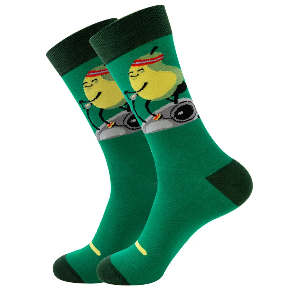 Vibrant Geometric Chess Pattern Cotton Socks - Colorful & Fun Gift
