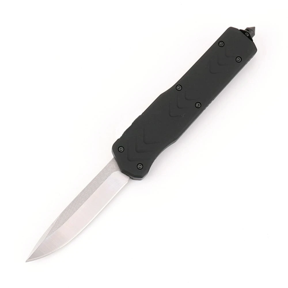 Белый OTF Double Action Safety Knife Camping outdoor folding Knives hunting survival tactics EDC rescue portable tools Men's Gift OEM - Цвет: Белый