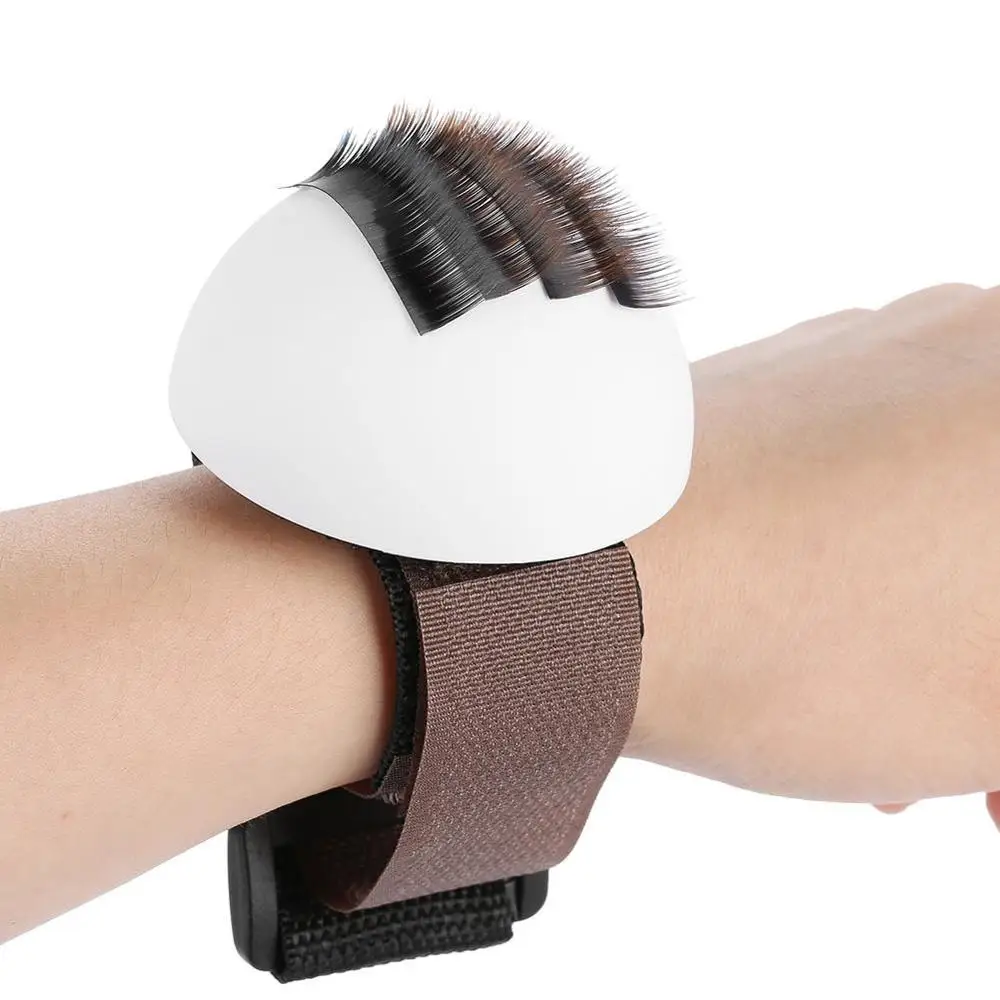 

1 Set Volume Lash Eyebrow Eyelash Stand Holder Wrist Wrap with Belt Composite Plastic Board Eyelashes Extensions Tool