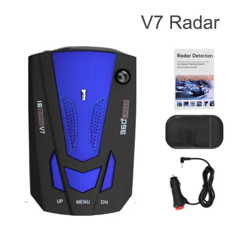 V7 V9 V8 E8 E6 автомобиля Антирадары 360 Градусов Анти радар детектор полный 16 светодиодный ремешок светодиодный Дисплей сигнал тревоги Системы на русском, английском голос - Название цвета: V7