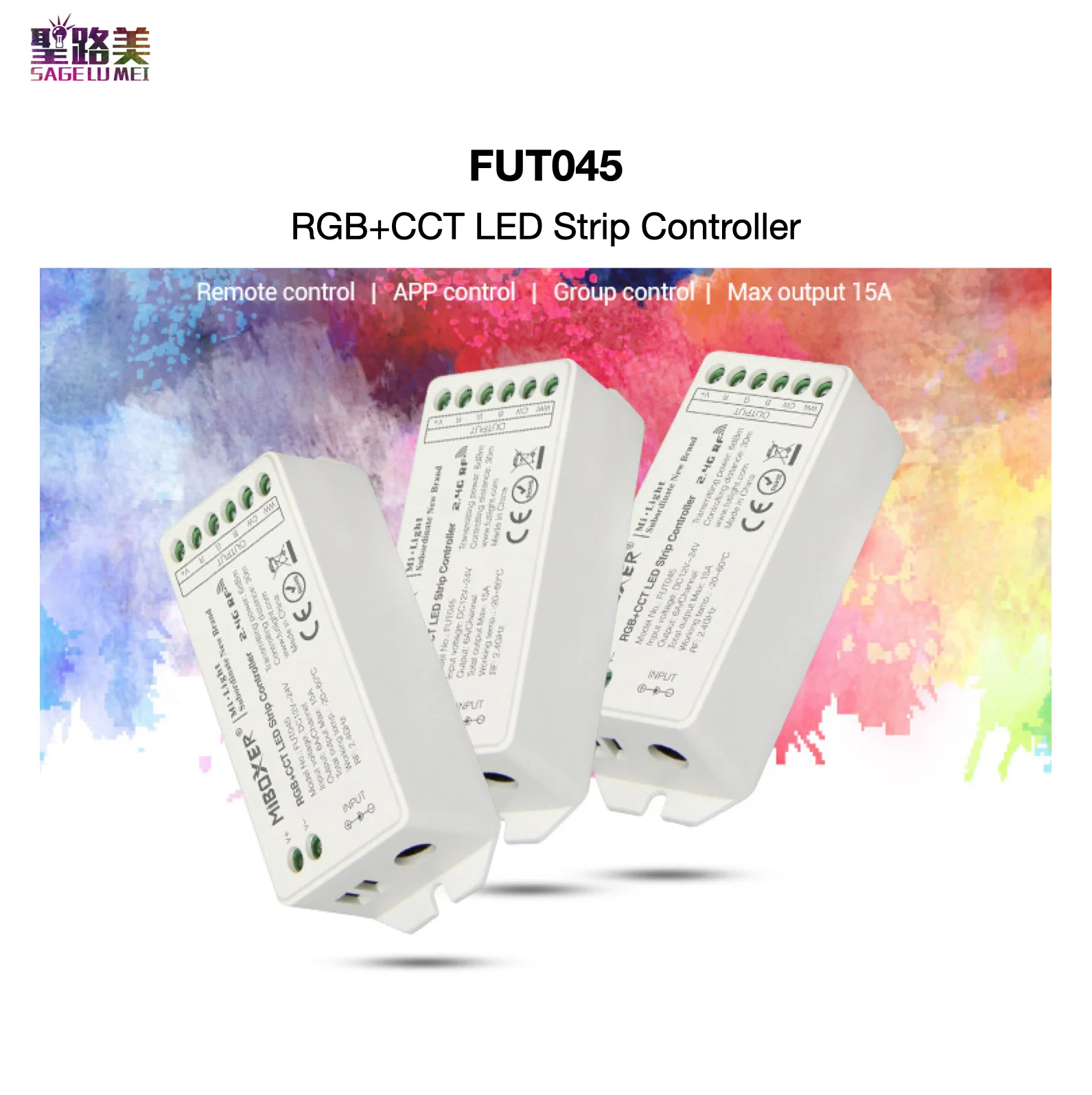 Светодиодная лента FUT045 RGB + CCT для управления приложениями/2 4 ГГц RF/Группа