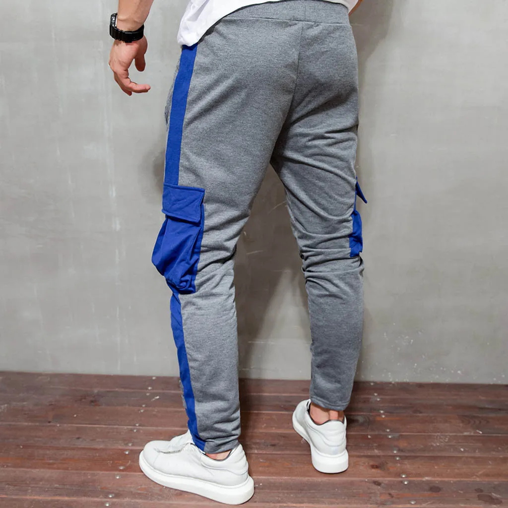 SAGACE new loose Long Pant Men sweatpants Baggy Trousers Fashion Fitted Bottoms street wear hip hop Pocket pant hot sale
