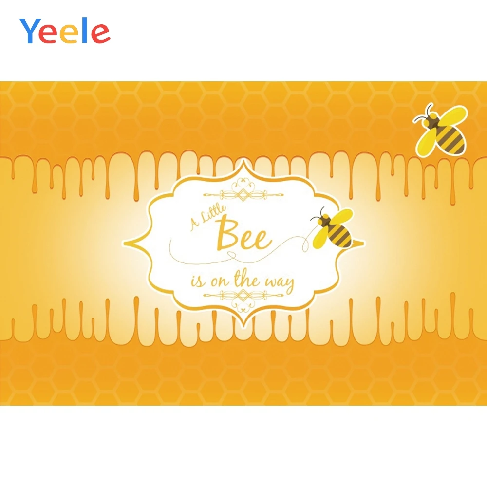 

Bee honeycomb Theme Home Decoration Baby Birthday Party Backdrop Photography Custom Photographic Background For Photo Studio