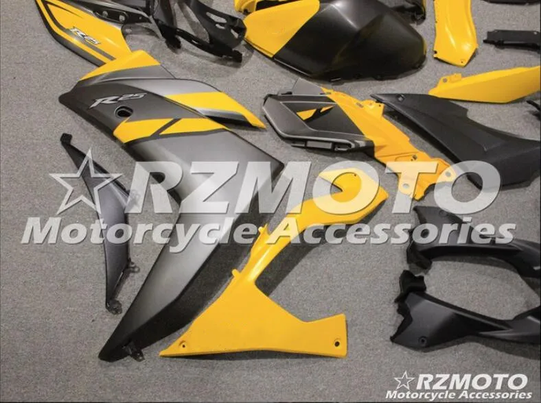 4 Gifts New style ABS Injection Mold motorcycle Fairings Fit For YAMAHA R3 R25- 15-19 Bodywork Set Custom Yellow gray
