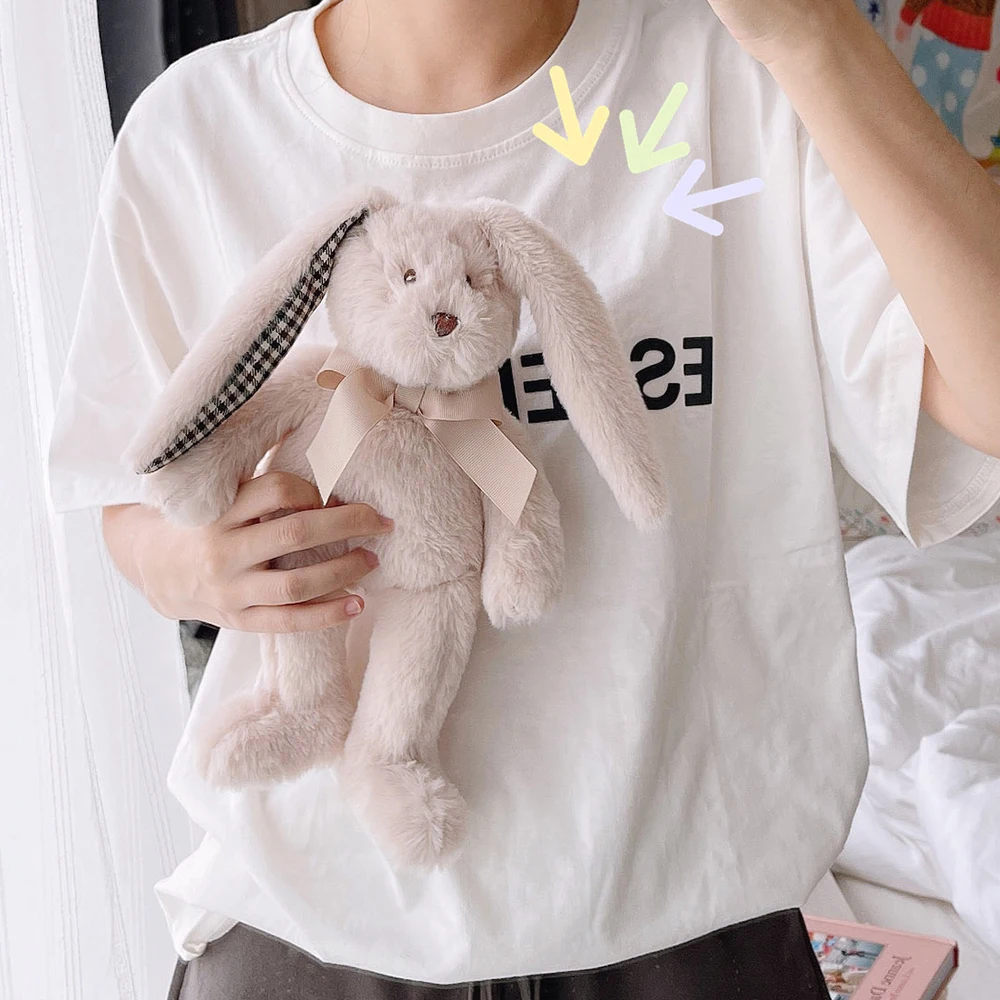 

Мягкие набивные животные длинные уши кролик милая мультяшная плюшевая игрушка куклы детские подарки на день рождения