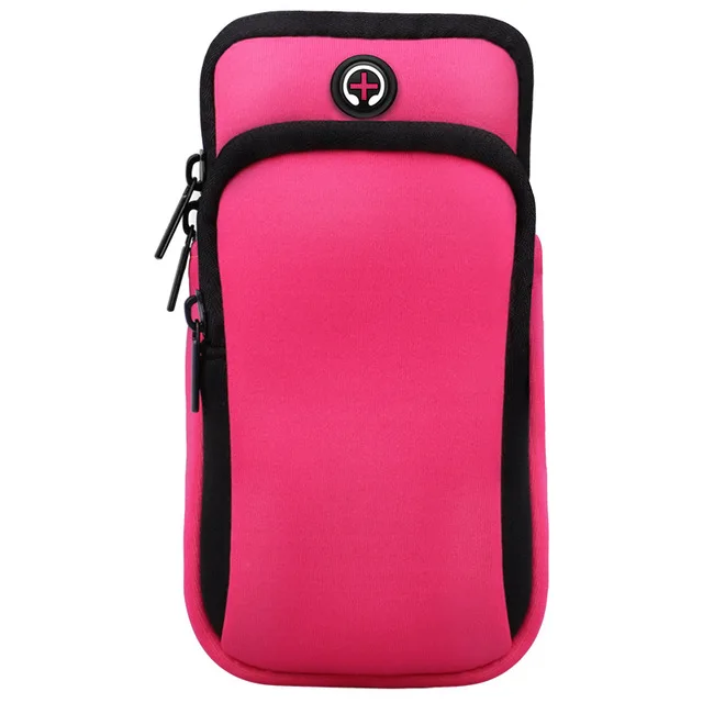 Портативные сумки для бега, для спорта на открытом воздухе, наручный ремешок, чехол, держатель для мобильного телефона, оборудование для бега, кошелек, сумки для фитнеса - Цвет: Pink