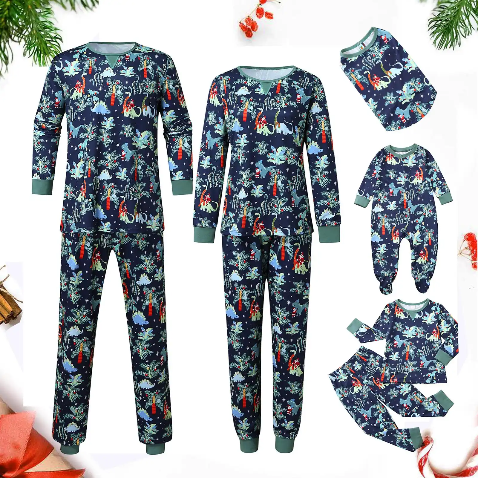 father son matching dinosaur pajamas