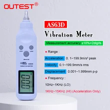 OUTEST Карманный Виброметр, ручка Виброметр тестер Манометр анализатор измерения Точность чувствительность акселерометры с коробкой для переноски