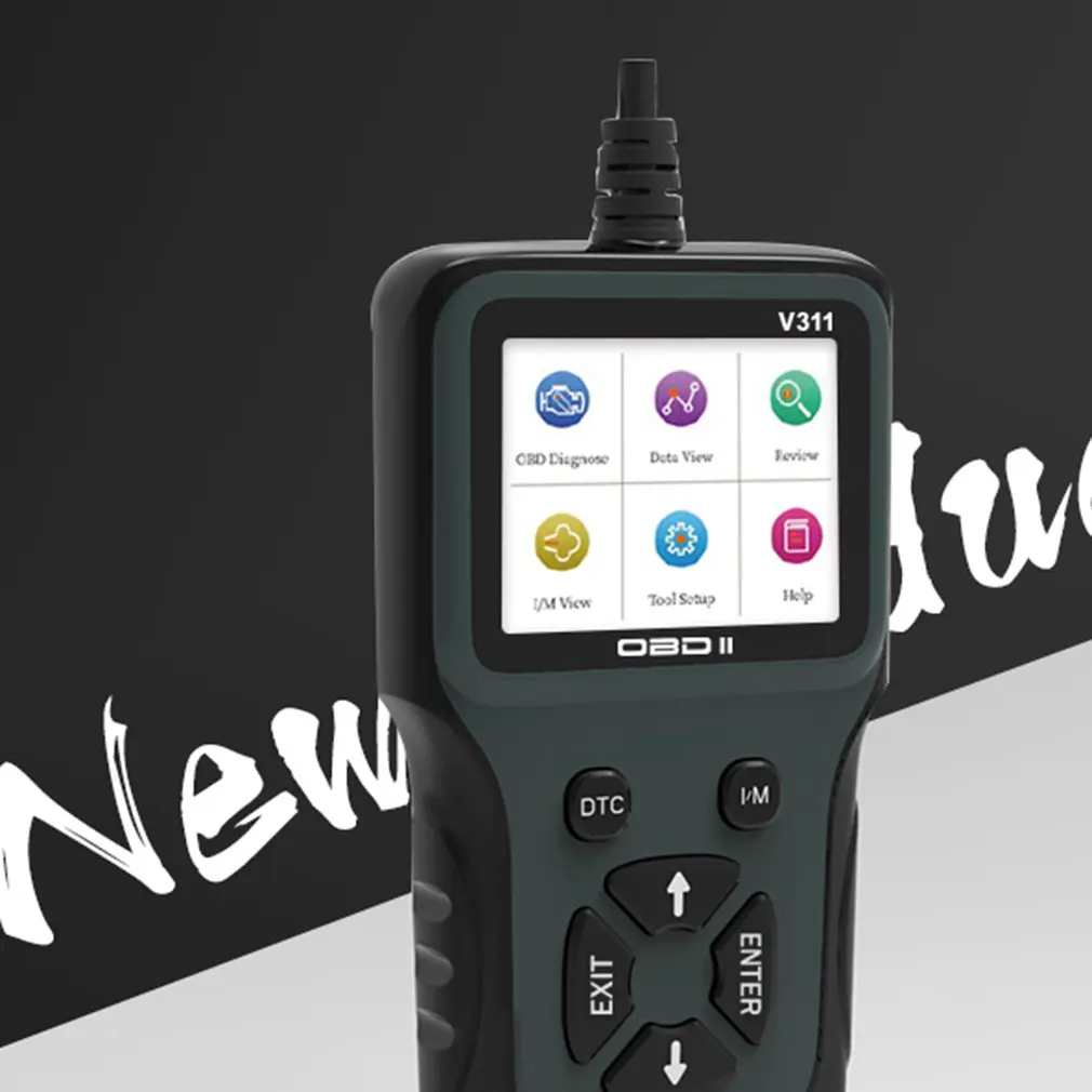 V311 OBD2 сканер двигателя код читателя ODB2 автомобиля диагностический инструмент Бесплатное обновление поддержка Полный OBD2 автомобильный сканер