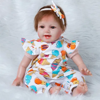 

Model Infant Silica Gel Reborn Baby Doll Baby Educational Toy Hot Selling Recommended 55cm