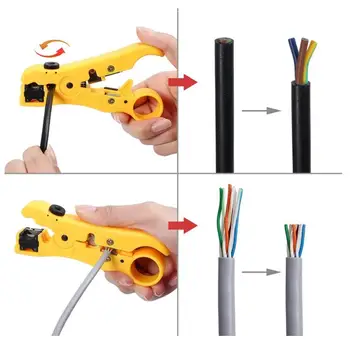 

Pliers-Tools Cutter Terminal Crimper Wire-Stripper-Wire Ratchet Multitool-Wire
